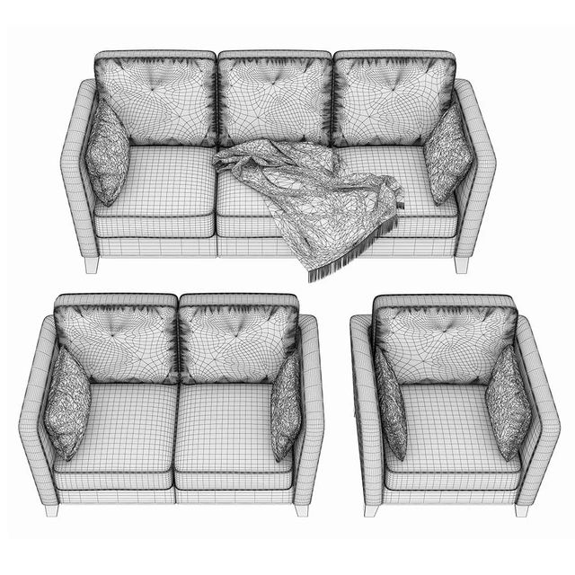 Set of upholstered furniture Bruno in three colors (MF "ARGOS") — Descargar