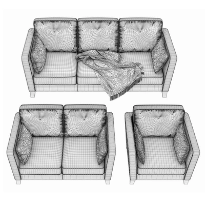 Set of upholstered furniture Bruno in three colors (MF "ARGOS") — Ver 2