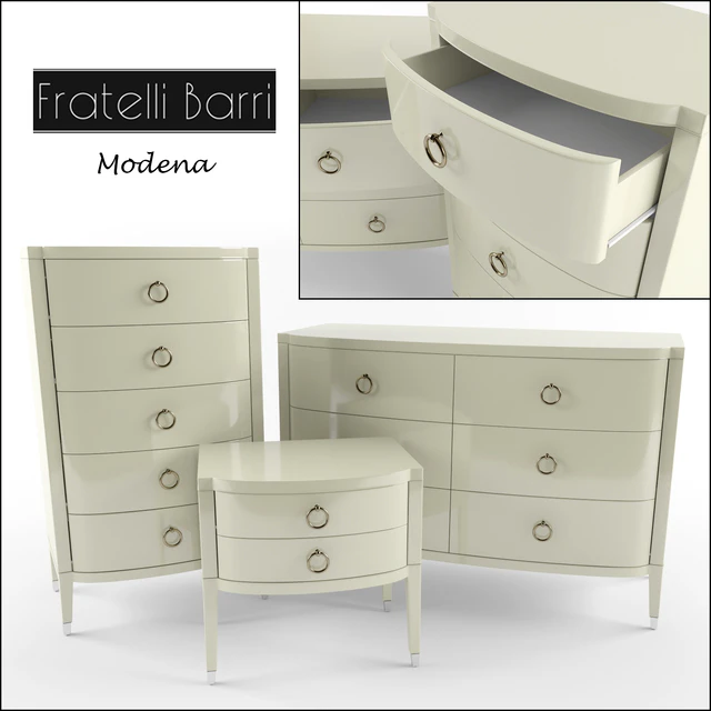 Fratelli Barri Modena drawers and cabinet — Descargar