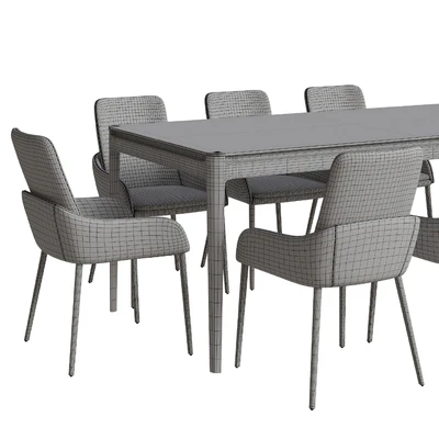 YACHTLINE Twiggy Table, Chelsea Chairs — Ver 2