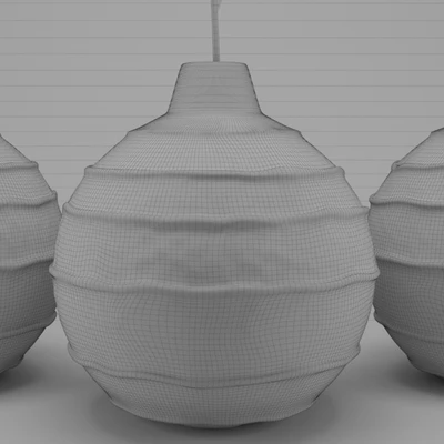Set Metal Vases — Ver 2