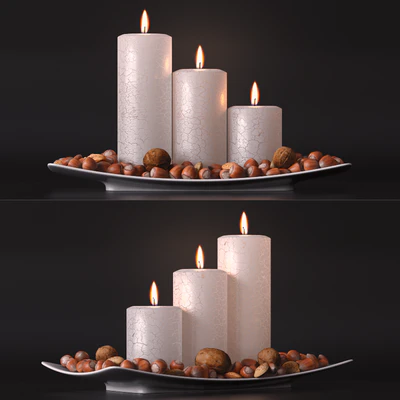 candle and nuts — Ver 1