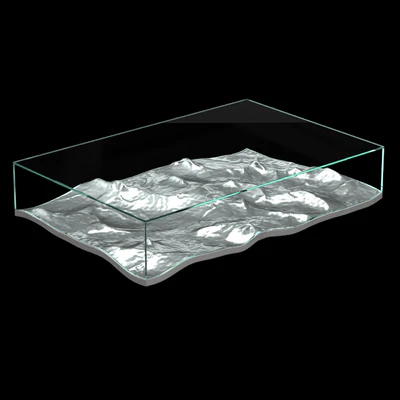 LIQUID ALUMINIUM LOW TABLE — Вид 2