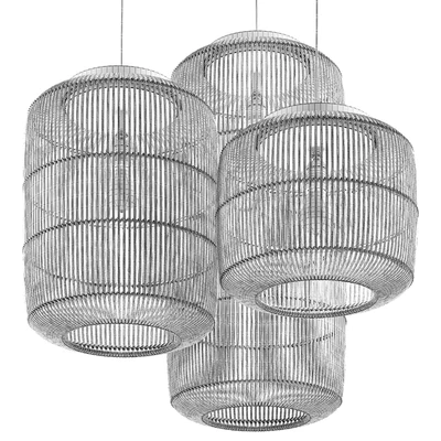 Wabi-Sabi Style Pendant Lights Chinese Rotan Chandeliers — Ver 2