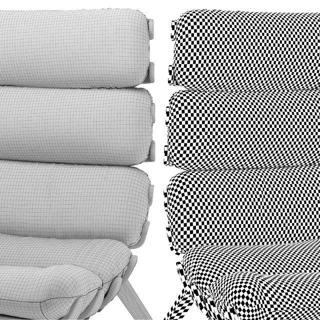 Essey armchair and ottoman (GreenThree) — Descargar