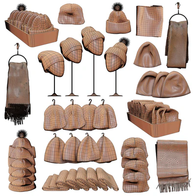 Set of hats and accessories 01 — Ver 2