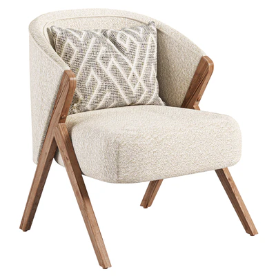 ZARA HOME UPHOLSTERED BOUCLÉ ARMCHAIR — Вид 1