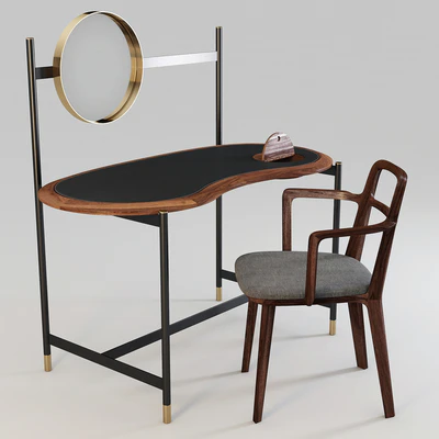 Porada: Writing Desk/Dressing Table - Ninfea and Chair - Rosita — Вид 1