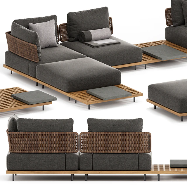 QUADRADO OUTDOOR SOFA SET2 by Minotti — Скачать