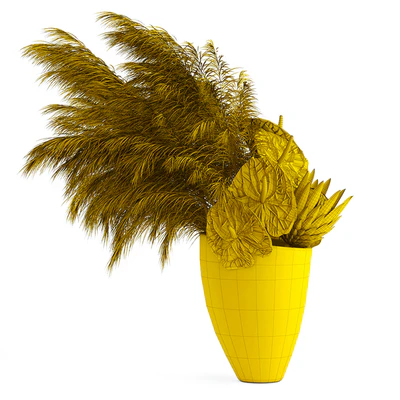 Anthuriums & Protea & Pampas grass — Вид 2