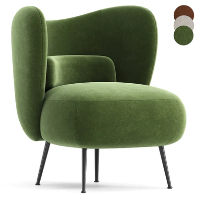 Frankie-James Upholstered Barrel Chair — Вид 1
