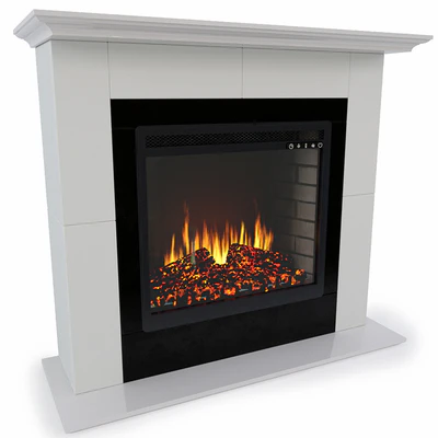 Fireplace Royal Flame Suite Alabaster with Fireplace Vision 23 Led Fx — View 1