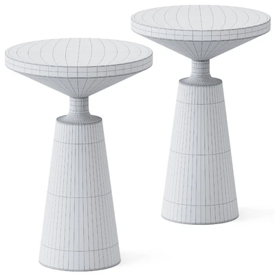 Wooden Contemporary Nicole Side Table — Ver 2