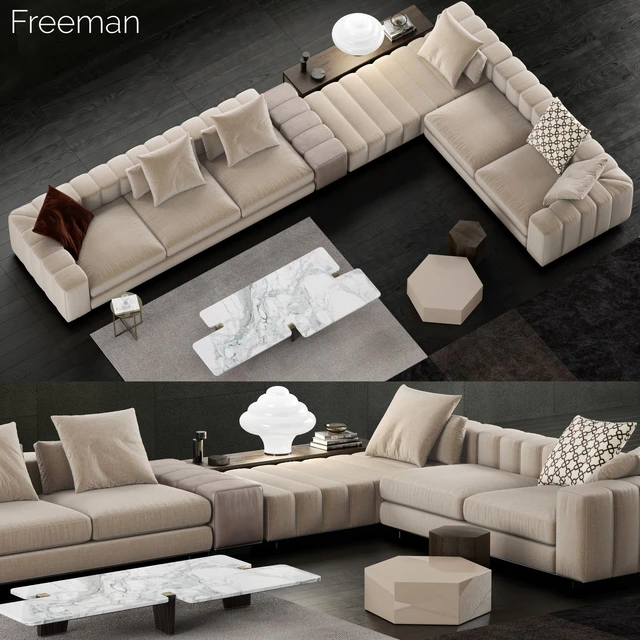 Minotti Freeman Sofa — Скачать