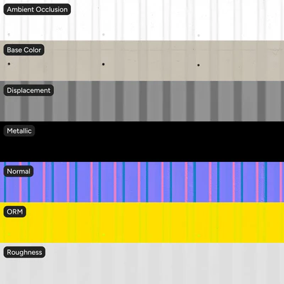 fluted concrete wall texture off white — Вид 2