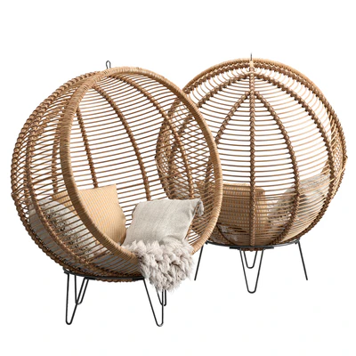 Rattan Cocoon Chair Cox&Cox — Вид 2