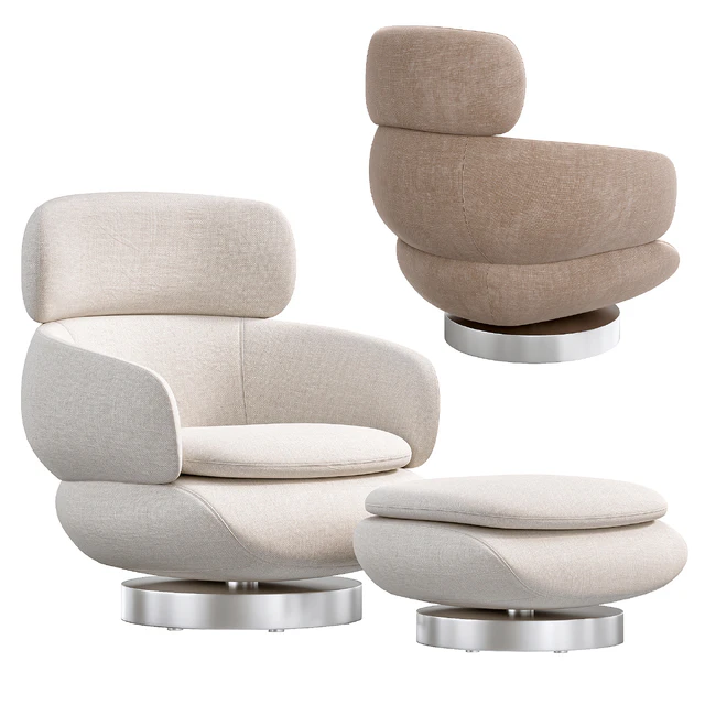 Vivienne High Armchair by Minotti — Скачать