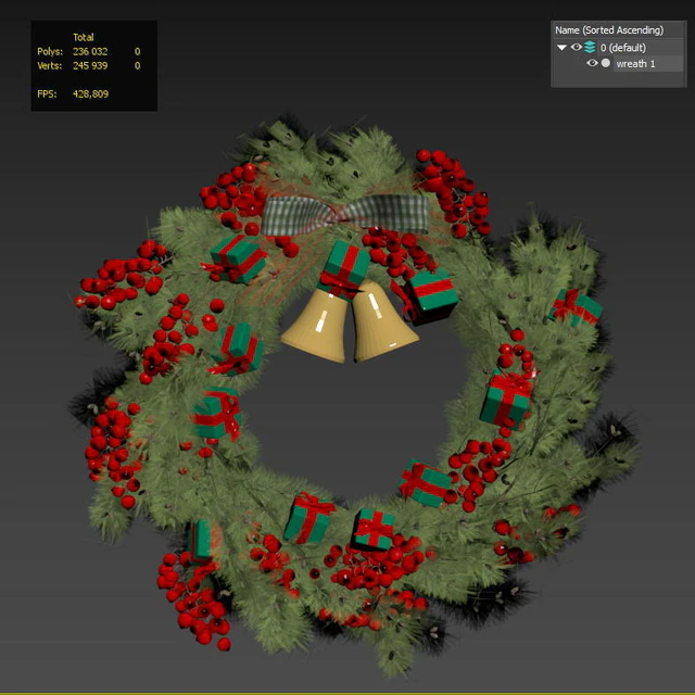 Christmas wreath 1 — Descargar