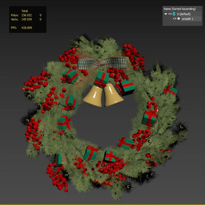 Christmas wreath 1 — Ver 2