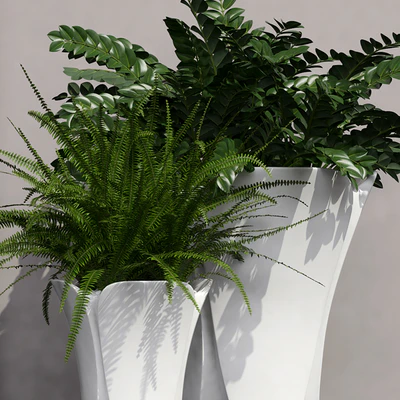 Barcelona design flowerpots set 02 — Ver 2