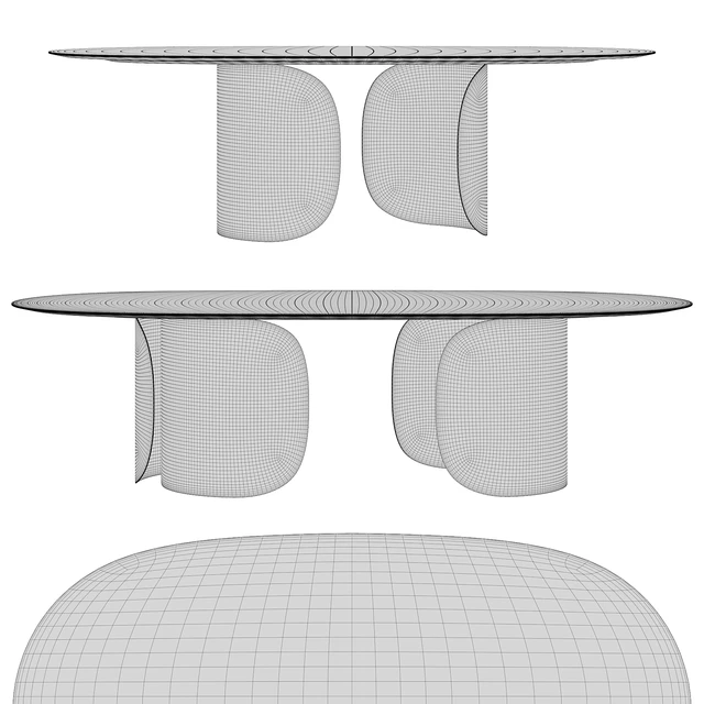 Opera-OSCAR-ovale-Dining Table set — Descargar