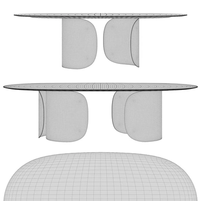 Opera-OSCAR-ovale-Dining Table set — Ver 2