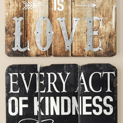 Set, Boards, Pictures, signboards, wooden decor, eco design — Ver 2