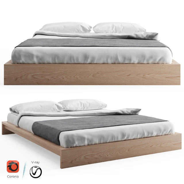 Ki - Low Loft Wooden Bed — Скачать