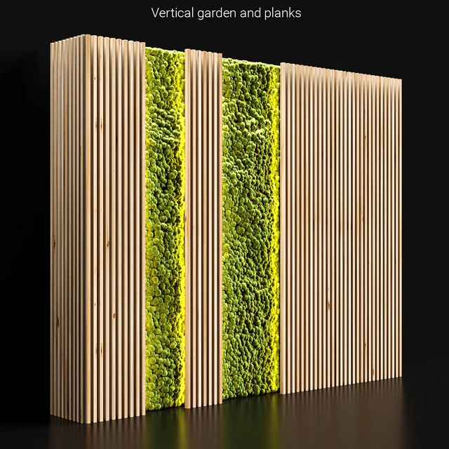 Vertical garden and planks 2 — Скачать
