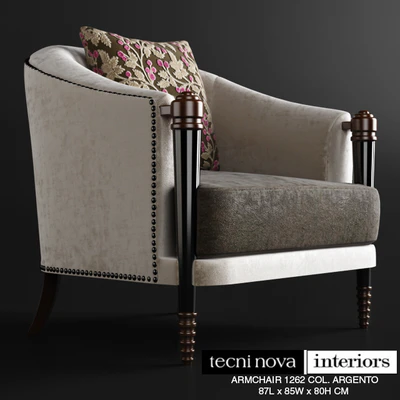 TECNINOVA-1262 ARMCHAIR COL. ARGENTO — Ver 1