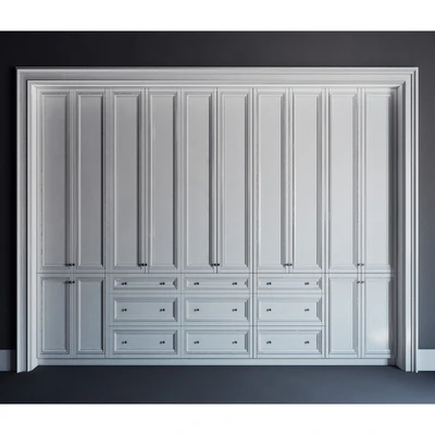 Встроенный шкаф 01\fitted wardrobe 01 — Вид 1