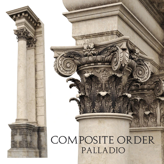 Composite Order Palladio Column — Descargar