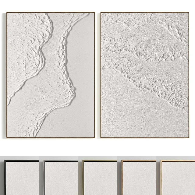 Plaster Two Photo Frames T-455 — Скачать