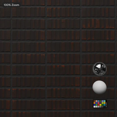 grooved bond brick wall texture brown — Вид 2
