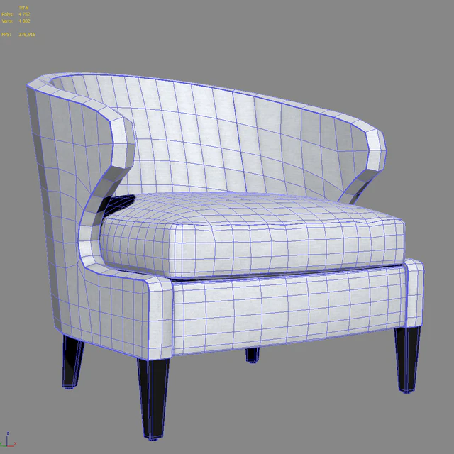 Кресло Lorae Lounge Bright Chair — Скачать