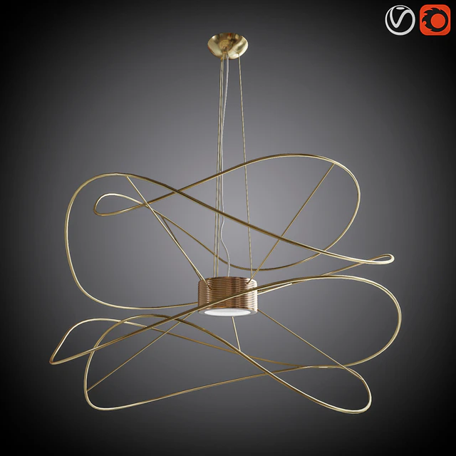 Set chandeliers HOOPS AXO LIGHT — Descargar