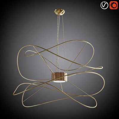 Set chandeliers HOOPS AXO LIGHT — Ver 2
