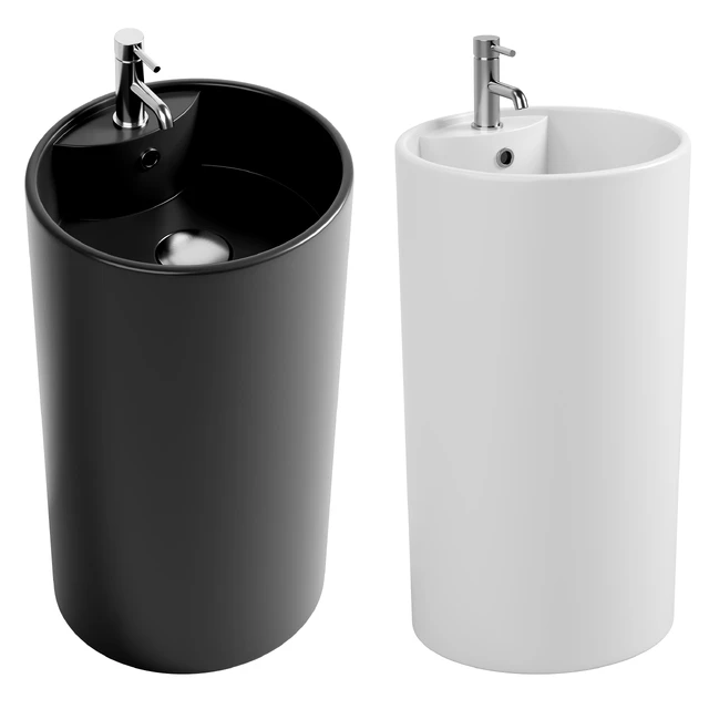 Washbasin SantiLine SL-4003MB matt black — Descargar