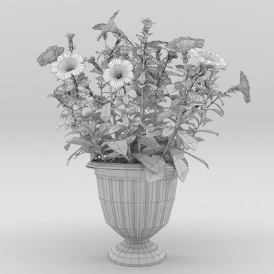 Petunia in a flower pot — Ver 2