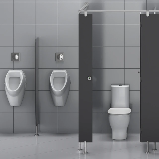Sanitary partitions for public toilets FunderMax 1 (constructor) — Descargar