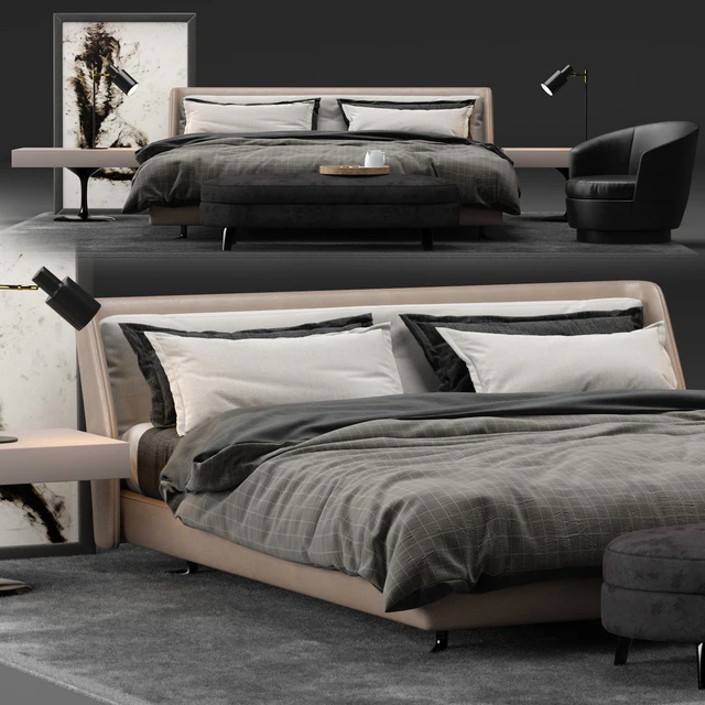 Spencer Bed - Minotti — Descargar