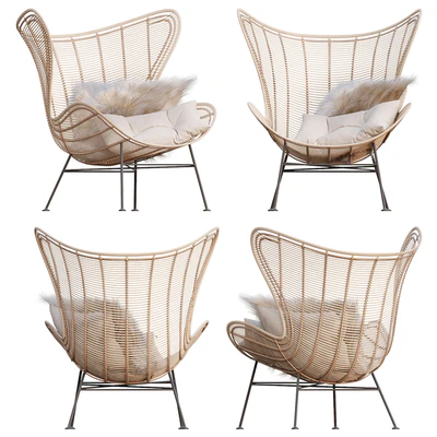 AVE HK Living Natural Rattan Egg Chair — Ver 2