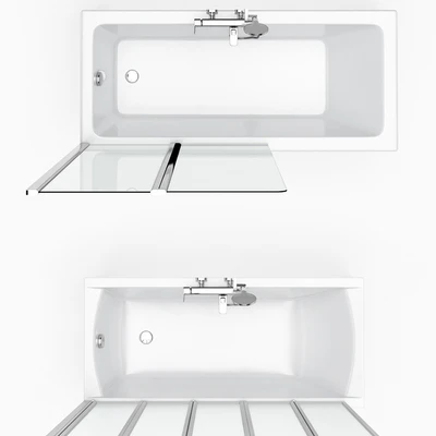 A set of curtains and baths Ravak set 19 — Ver 2