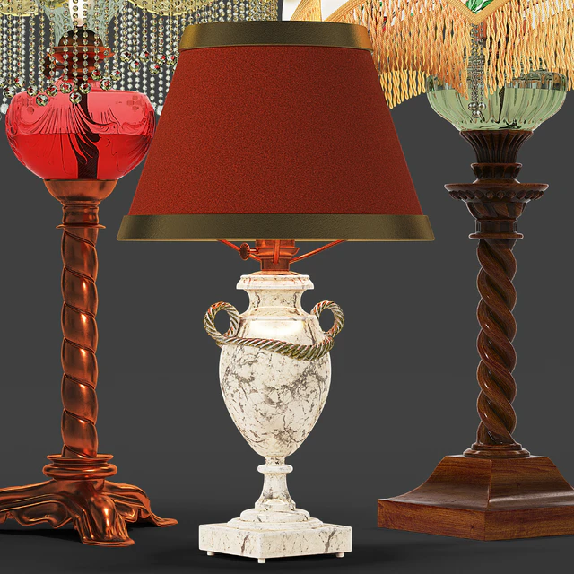 Set of vintage lamps — Скачать