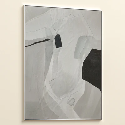 Large Mid-Century Abstract Neutral Wall Art C-864 — Вид 2