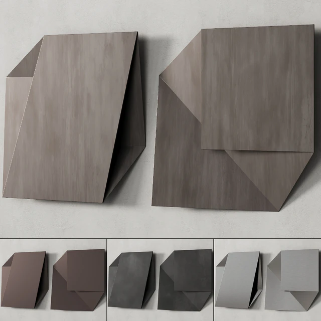 456 decorative wall art 22 minimal metal artworks by Heiner Thiel P02 — Скачать