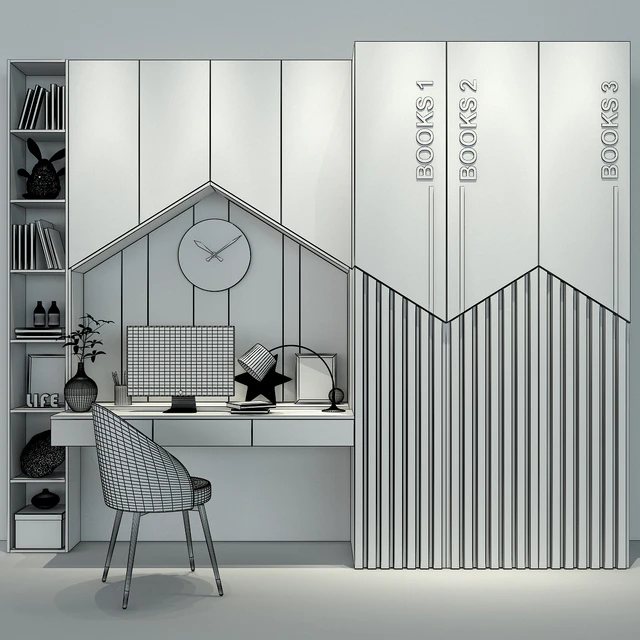 Furniture for children set 0135 — Descargar