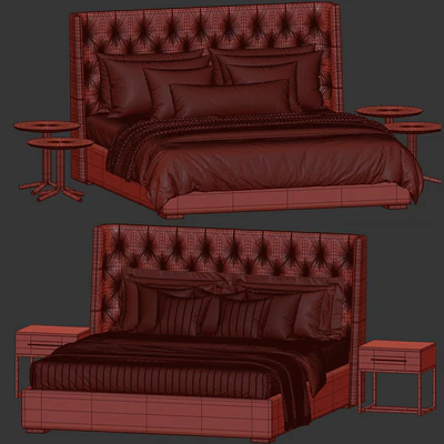 Meridiani TURMAN Bed — Ver 2