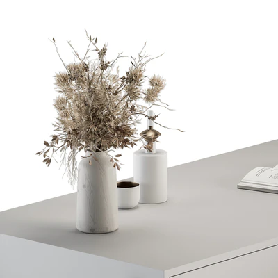 Home Office white and Gold Table - Office Furniture 282 — Вид 2