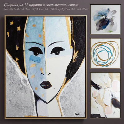 The collection of contemporary paintings (set-6) — Ver 1